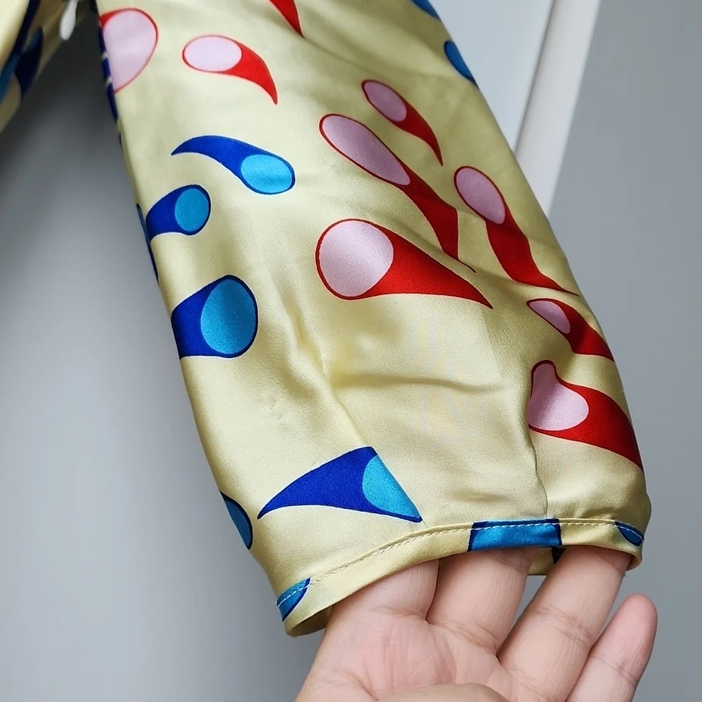 Vintage Silk Pop Printed Dress - Picture 3 of 9